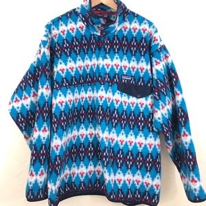 Patagonia Synchilla Aztec T-Snap size Large L